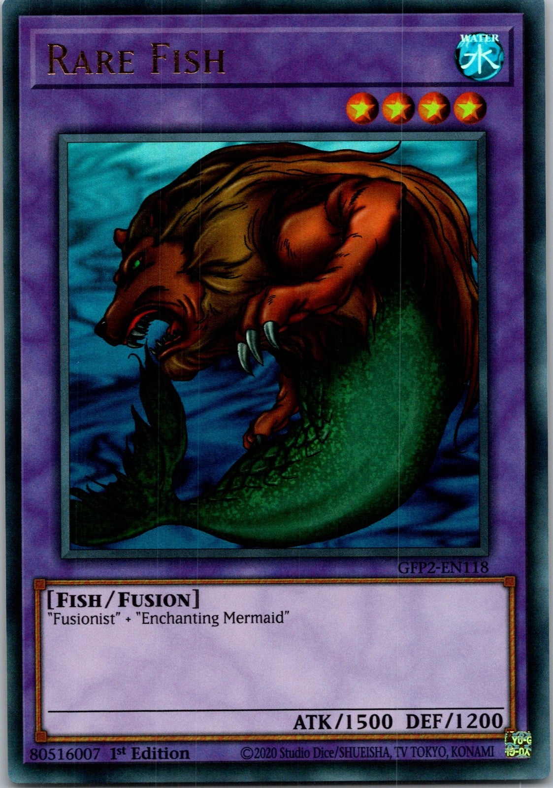 Yugioh Rare Fish GFP2-EN118 1st Edition Ultra Rare NM