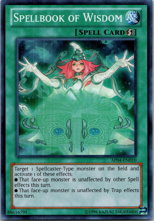 Yugioh Spellbook of Wisdom AP04-EN010 Super Rare NM
