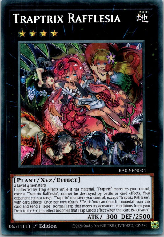 Yugioh Traptrix Rafflesia (Secret Rare) RA02-EN034 1st Edition Secret Rare NM