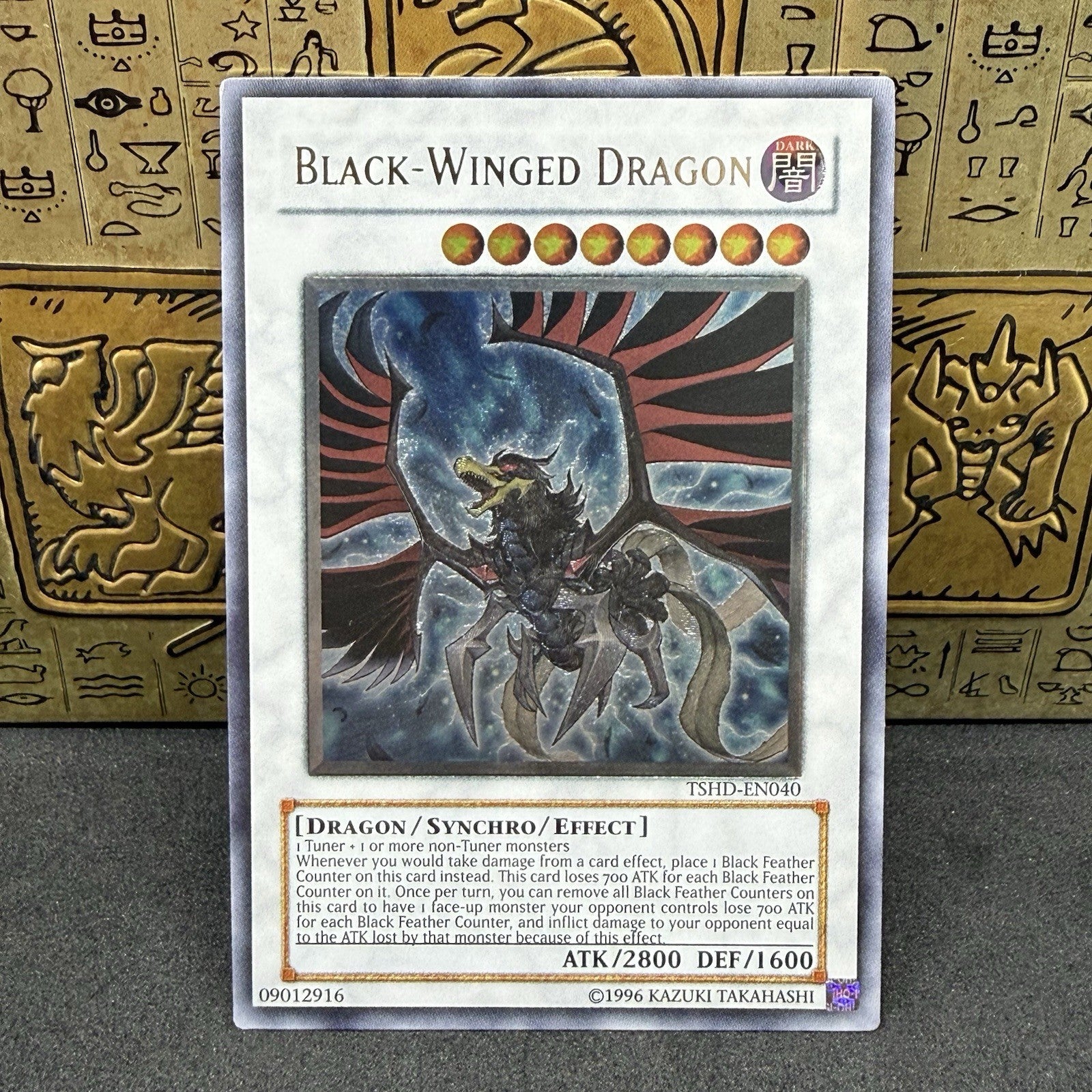 Yugioh Black-Winged Dragon TSHD-EN040 Ultimate Rare NM
