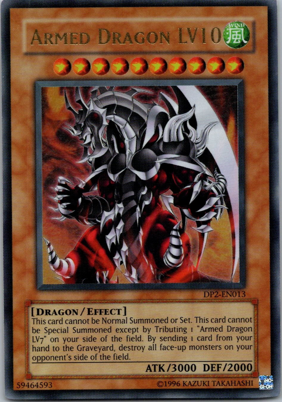 Yugioh Armed Dragon LV10 DP2-EN013 Ultra Rare NM