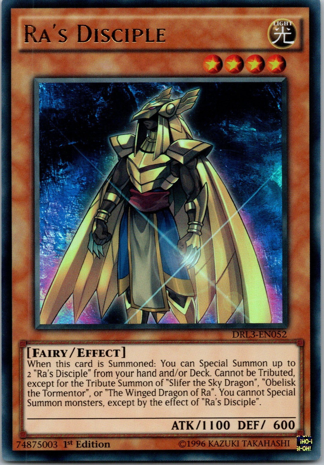 Yugioh Ra's Disciple DRL3-EN052 1st Edition Ultra Rare NM