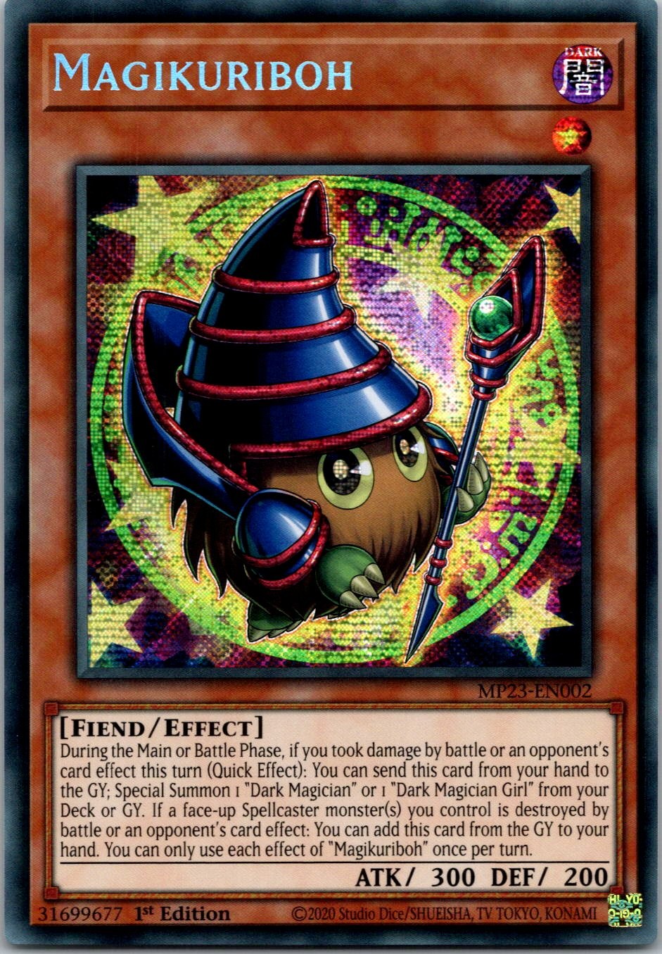 Yugioh Magikuriboh MP23-EN002 1st Edition Prismatic Secret Rare NM