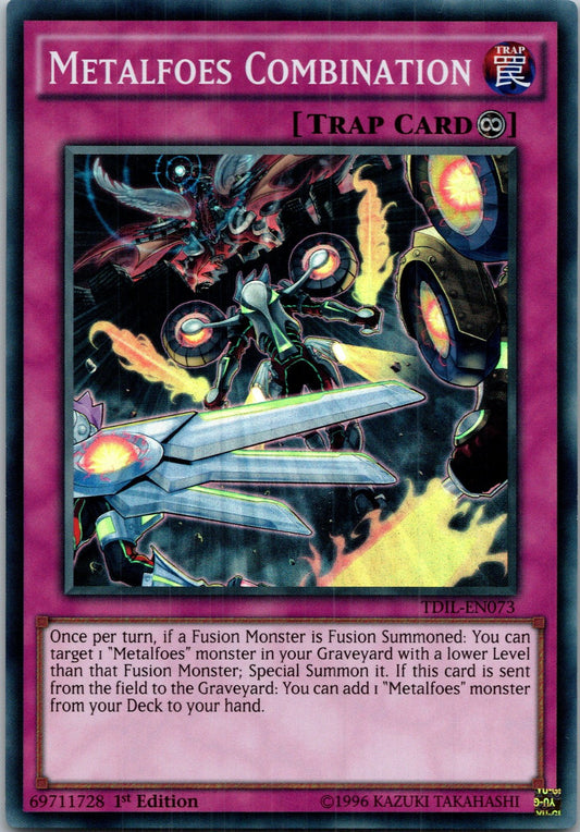 Yugioh Metalfoes Combination TDIL-EN073 1st Edition Super Rare NM
