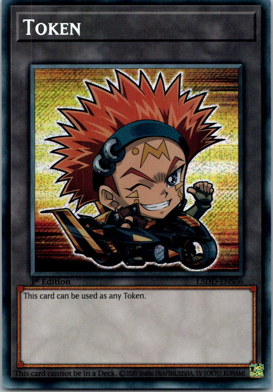 Yugioh Token (Crow) L5DD-ENS06 1st Edition Secret Rare NM