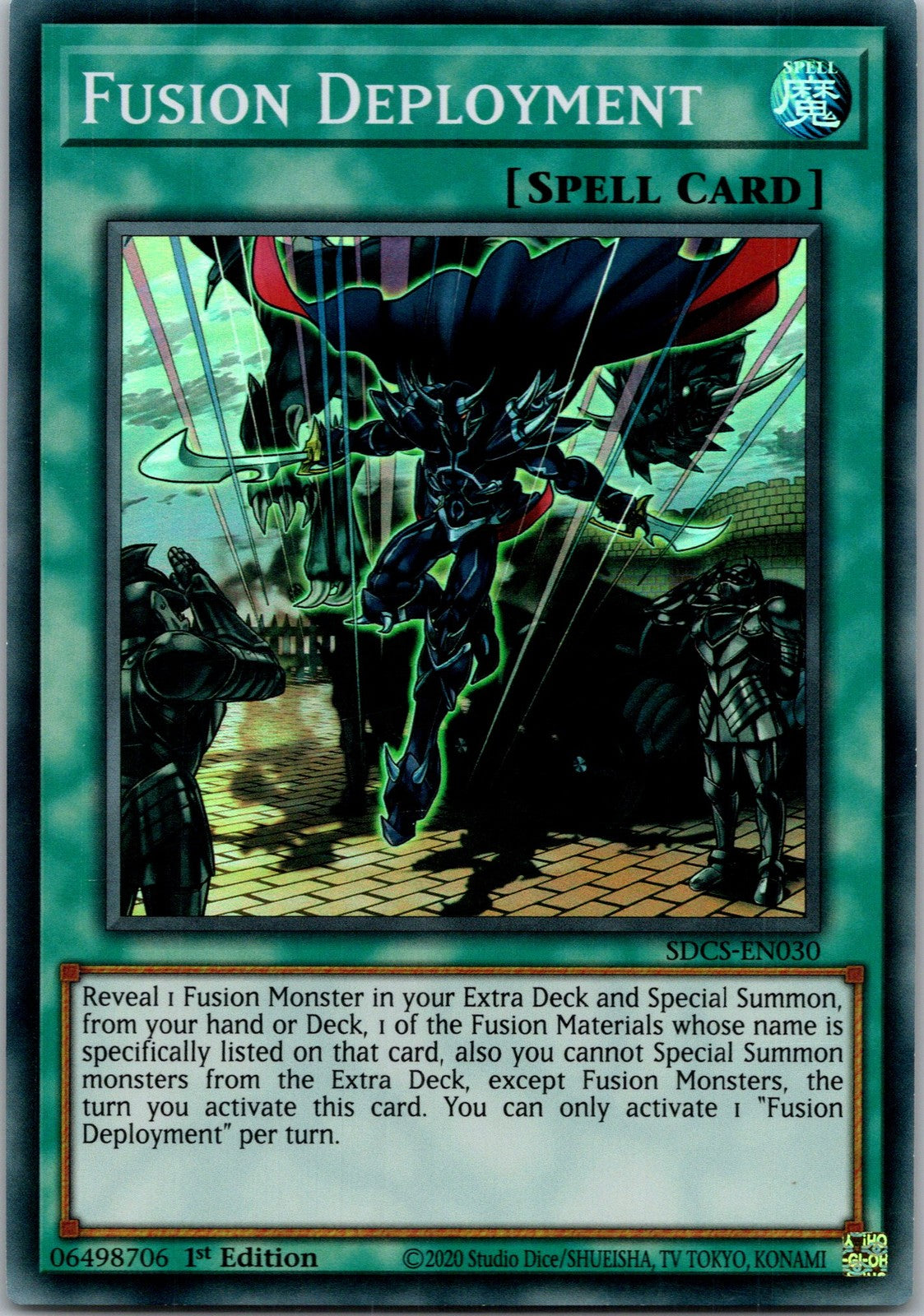 Yugioh Fusion Deployment SDCS-EN030 1st Edition Super Rare NM