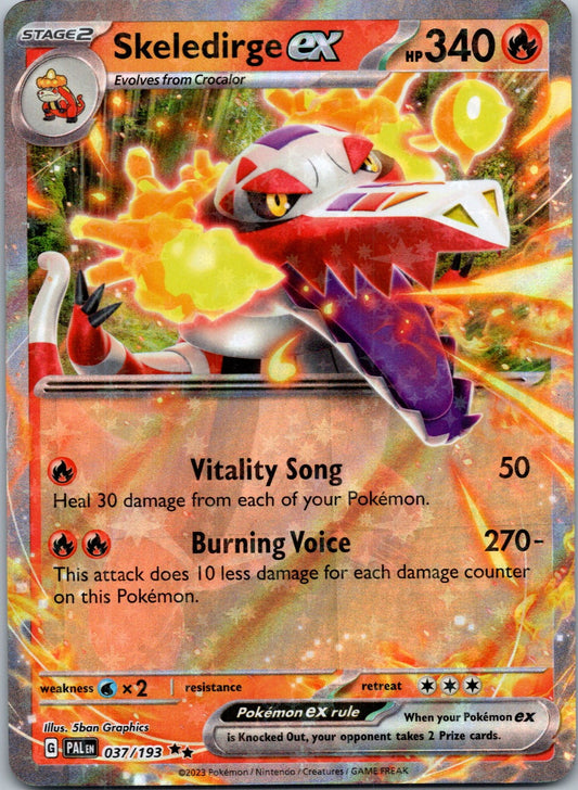 Pokemon Skeledirge ex 037/193 Double Rare NM