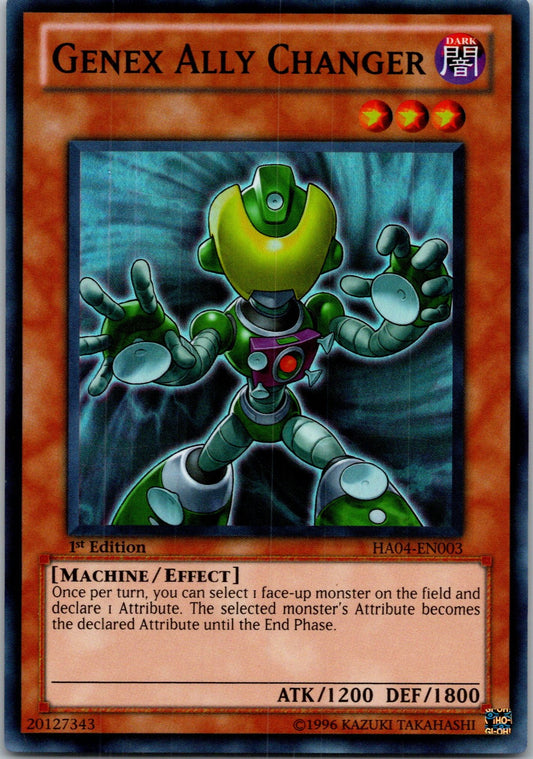 Yugioh Genex Ally Changer HA04-EN003 1st Edition Super Rare NM