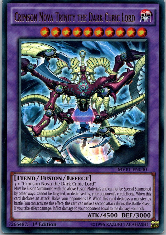 Yugioh Crimson Nova Trinity the Dark Cubic Lord MVP1-EN040 1st Edition Ultra NM