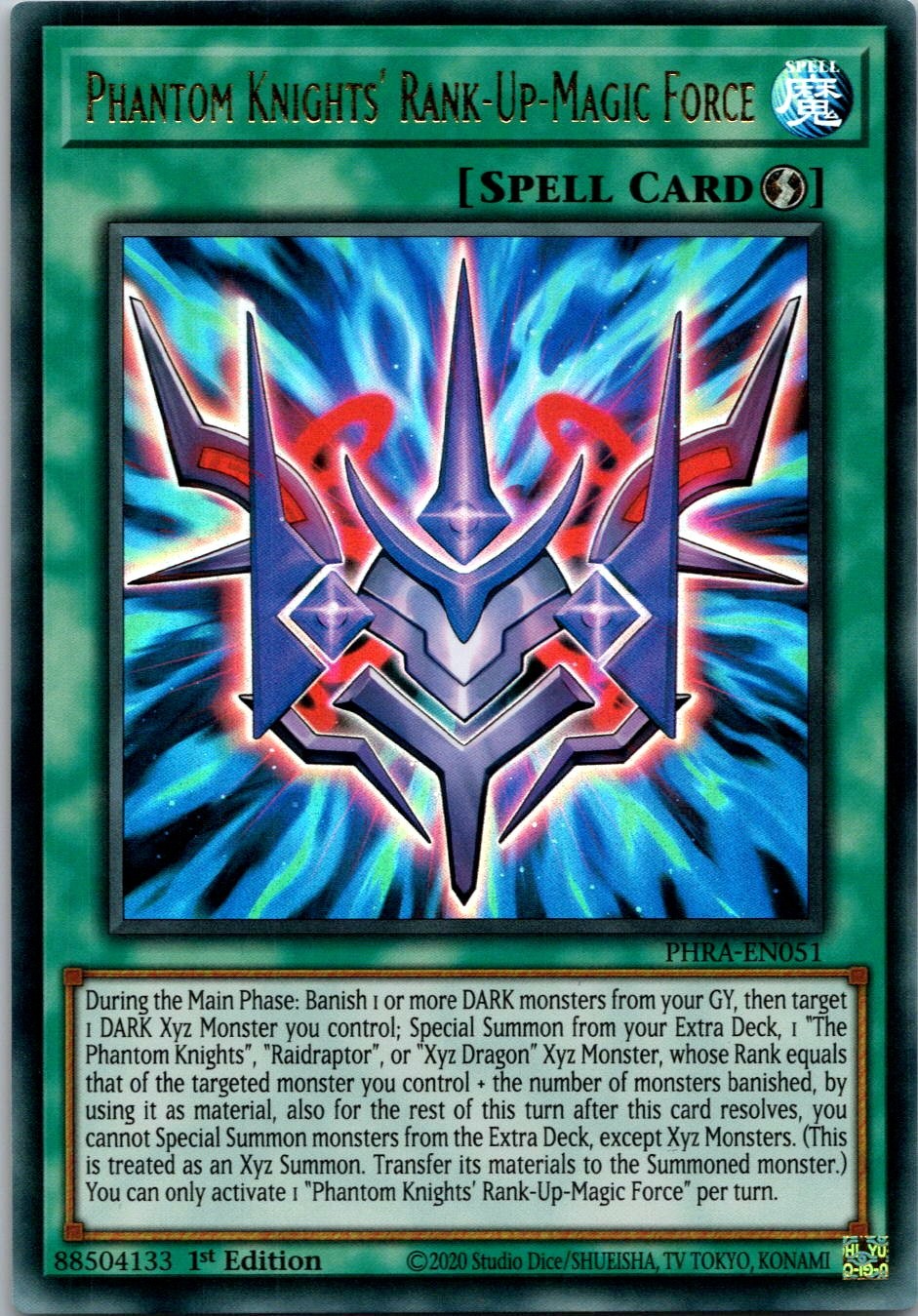 Yugioh Phantom Knights' Rank-Up-Magic Force PHRA-EN051 1st Edition Ultra Rare NM