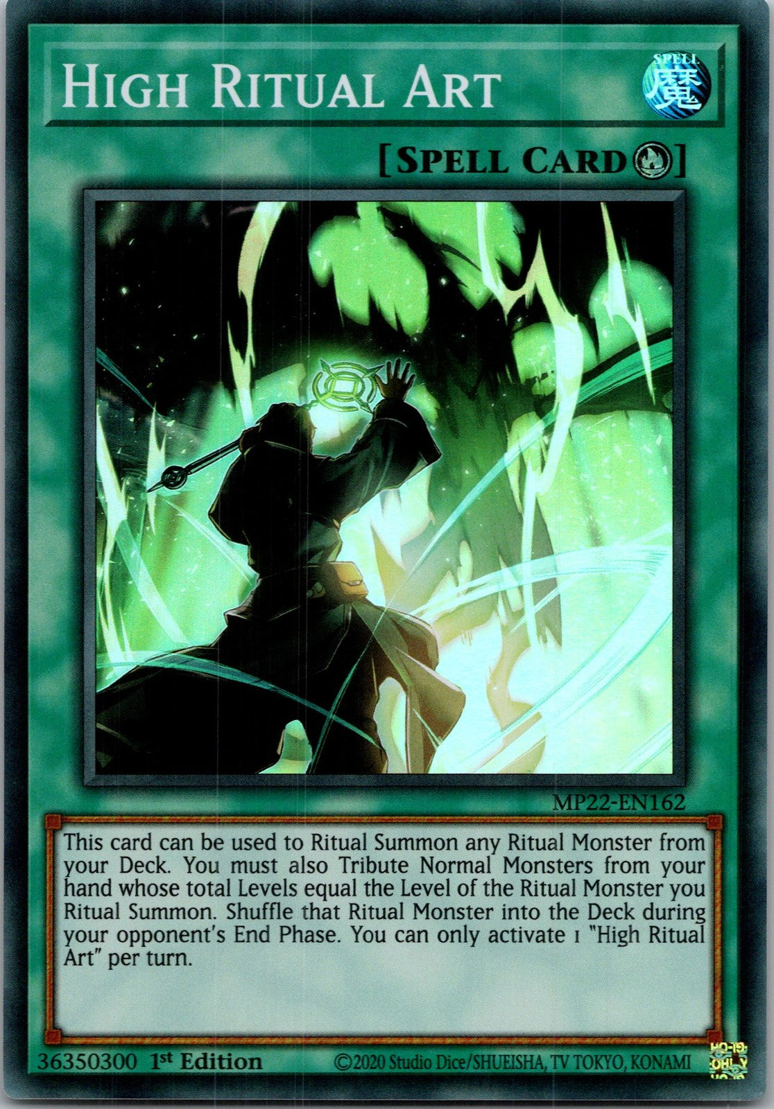 Yugioh High Ritual Art MP22-EN162 1st Edition Super Rare NM