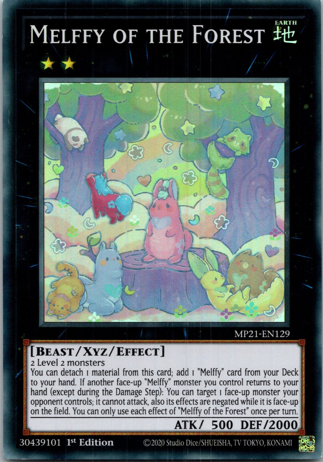 Yugioh Melffy of the Forest MP21-EN129 1st Edition Super Rare NM