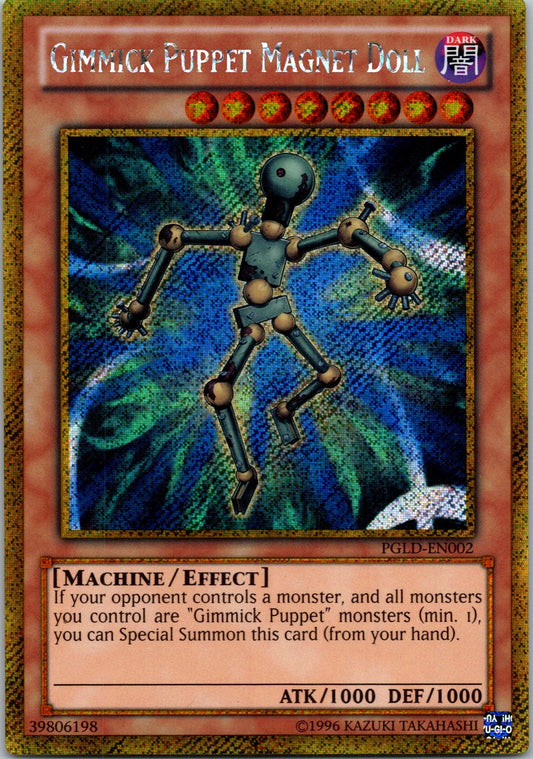 Yugioh Gimmick Puppet Magnet Doll PGLD-EN002 Gold Secret Rare NM