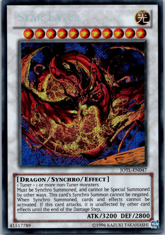 Yugioh Star Eater (Secret) JOTL-EN047 Secret Rare NM