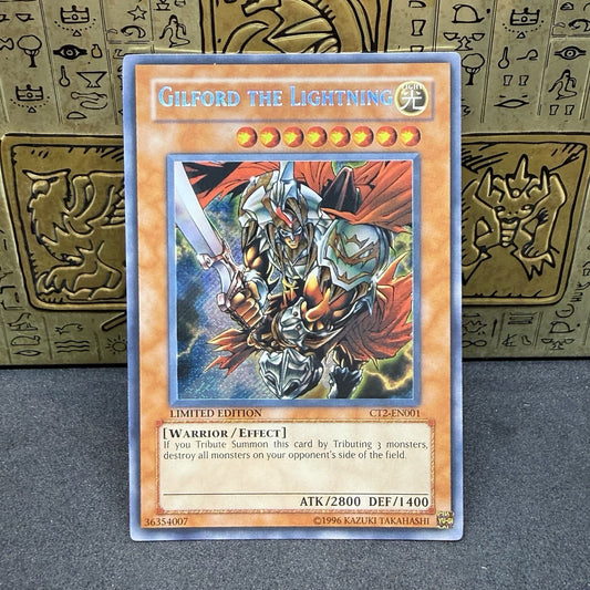 Yugioh Gilford the Lightning CT2-EN001 Secret Rare Limited Edition NM