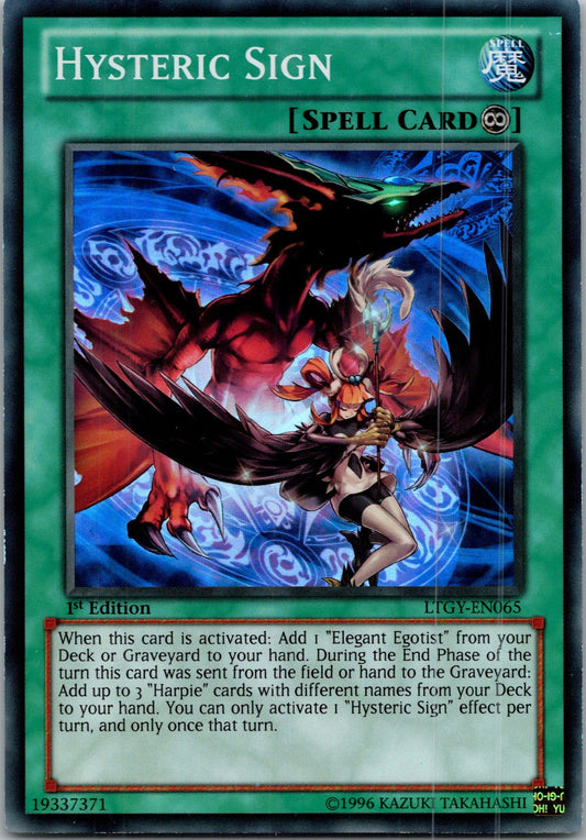 Yugioh Hysteric Sign LTGY-EN065 1st Edition Super Rare NM