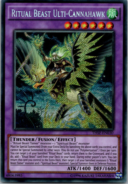 Yugioh Ritual Beast Ulti-Cannahawk THSF-EN030 Secret Rare NM