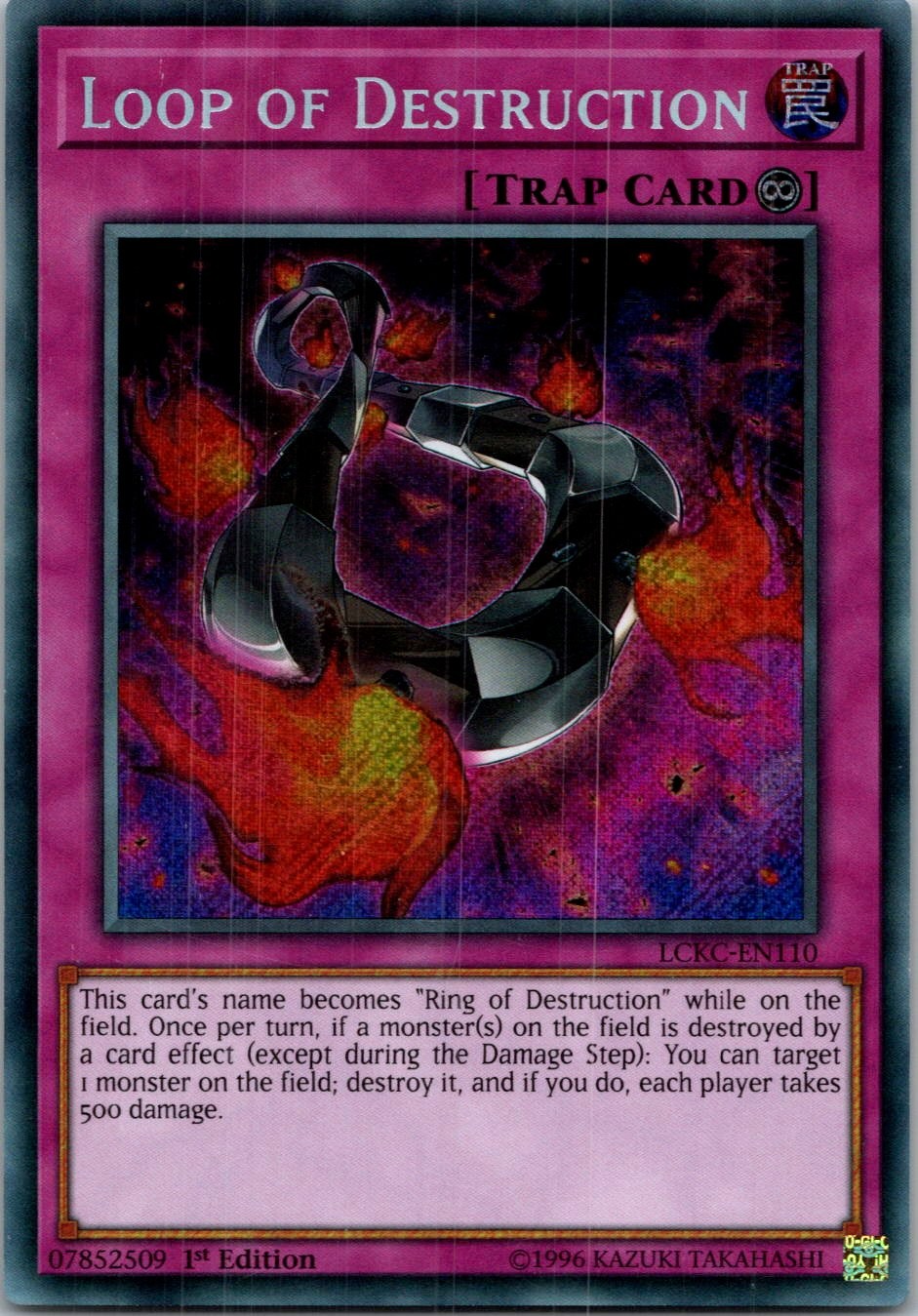Yugioh Loop of Destruction (Secret Rare) LCKC-EN110 1st Edition Secret Rare NM