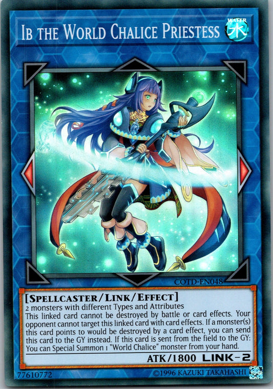 Yugioh Ib the World Chalice Priestess COTD-EN048 Super Rare NM