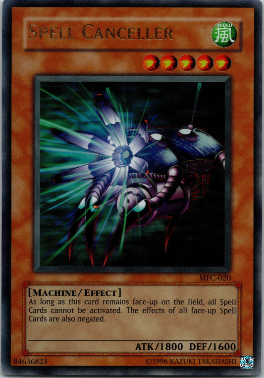 Yugioh Spell Canceller MFC-020 Ultra Rare NM