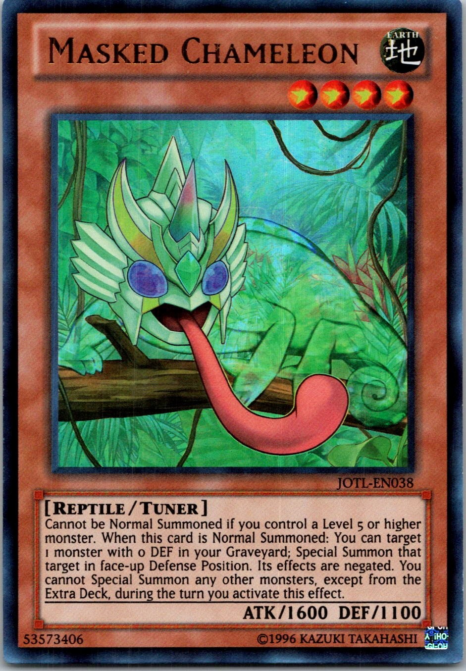 Yugioh Masked Chameleon JOTL-EN038 Ultra Rare NM