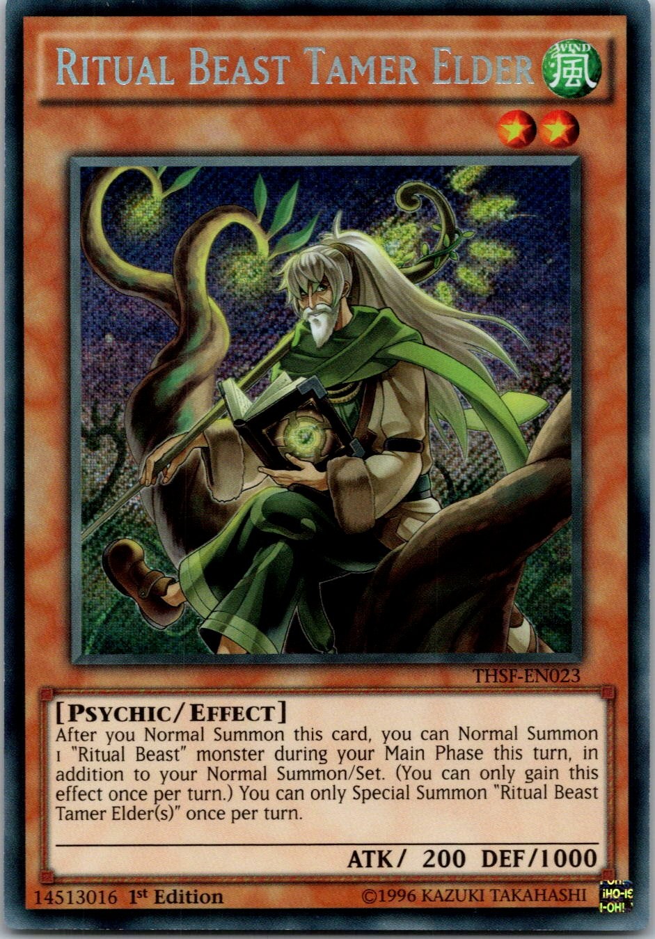 Yugioh Ritual Beast Tamer Elder THSF-EN023 1st Edition Secret Rare NM