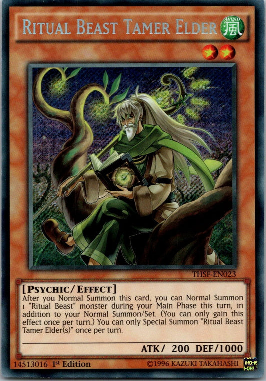 Yugioh Ritual Beast Tamer Elder THSF-EN023 1st Edition Secret Rare NM