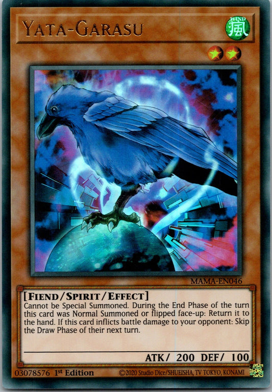 Yugioh Yata-Garasu MAMA-EN046 1st Edition Ultra Rare NM