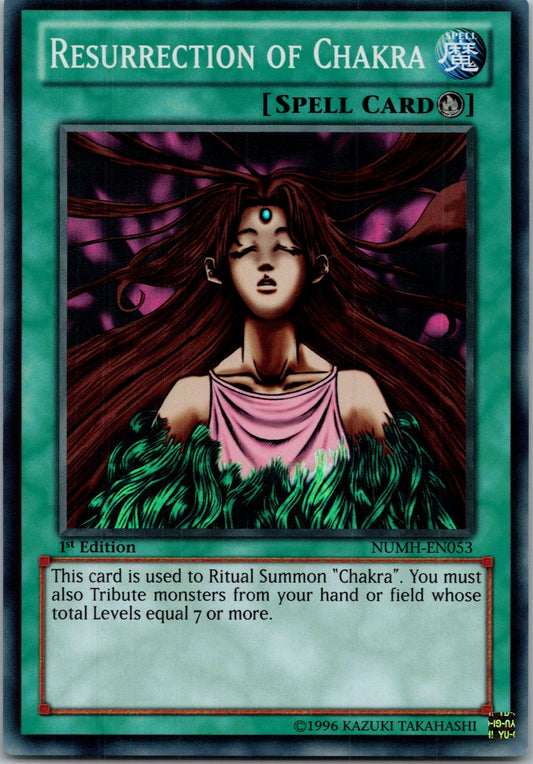 Yugioh Resurrection of Chakra NUMH-EN053 1st Edition Super Rare NM