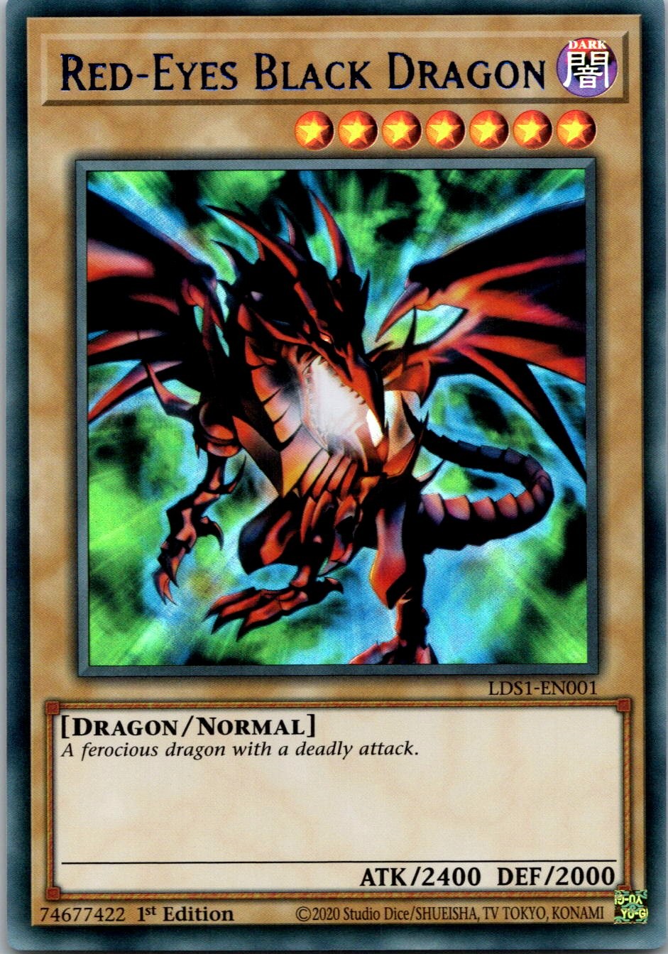Yugioh Red-Eyes Black Dragon (Blue) LDS1-EN001 1st Edition Ultra Rare NM