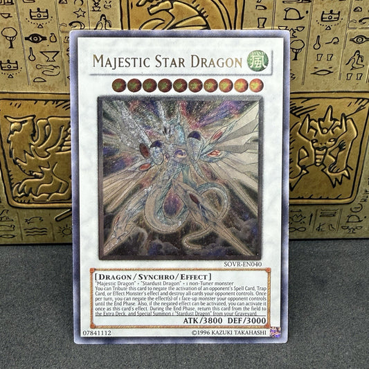 Yugioh Majestic Star Dragon SOVR-EN040 Ultimate Rare VLP