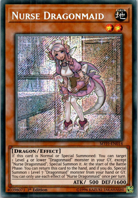 Yugioh Nurse Dragonmaid MYFI-EN014 1st Edition Secret Rare NM