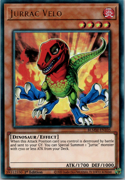Yugioh Jurrac Velo BLMM-EN105 1st Edition Ultra Rare NM