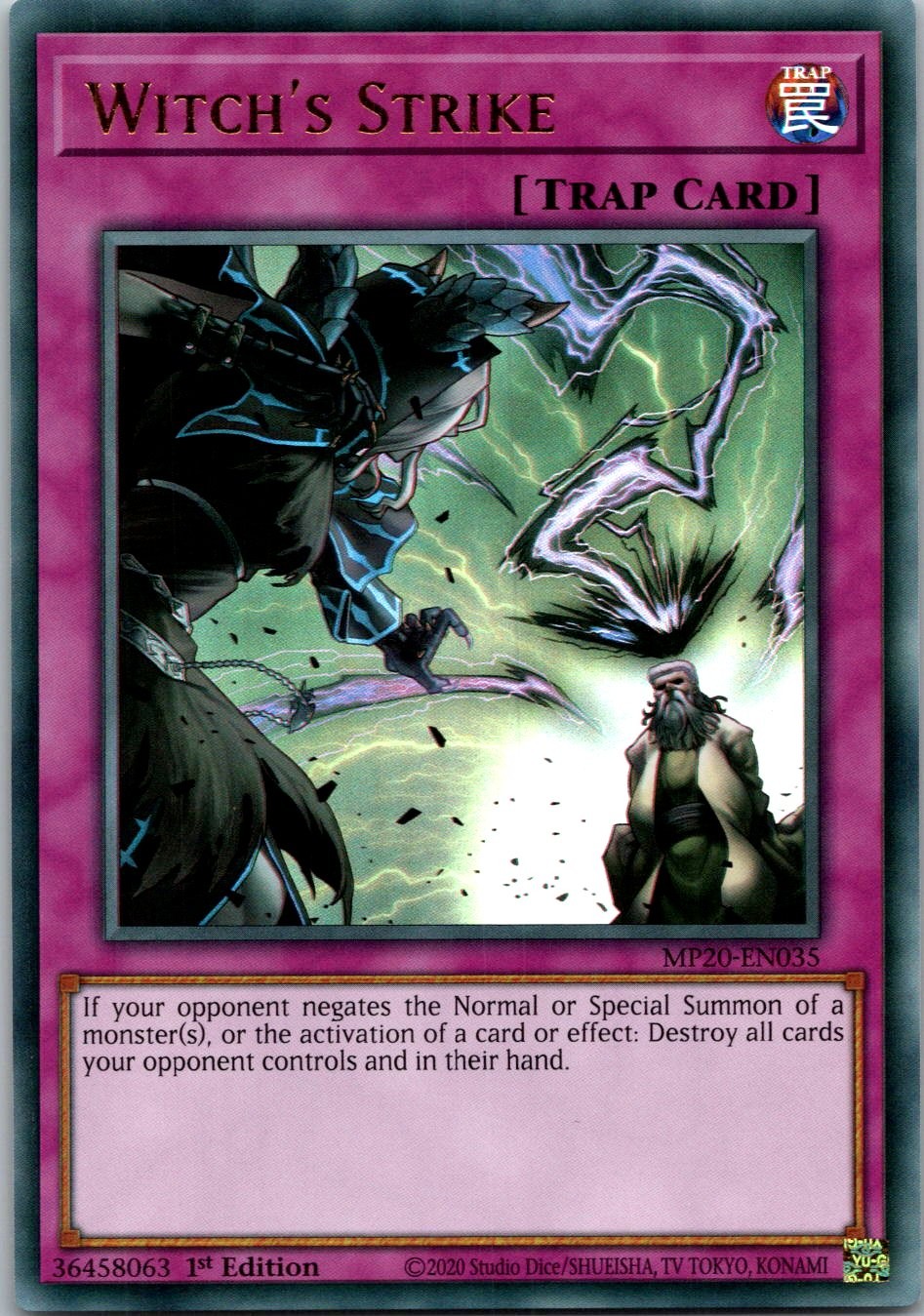 Yugioh Witch's Strike MP20-EN035 1st Edition Ultra Rare NM