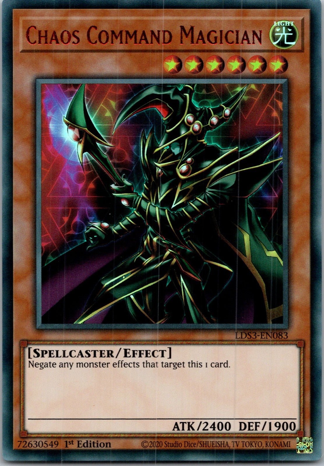 Yugioh Chaos Command Magician SBC1-ENI03 1st Edition Common NM