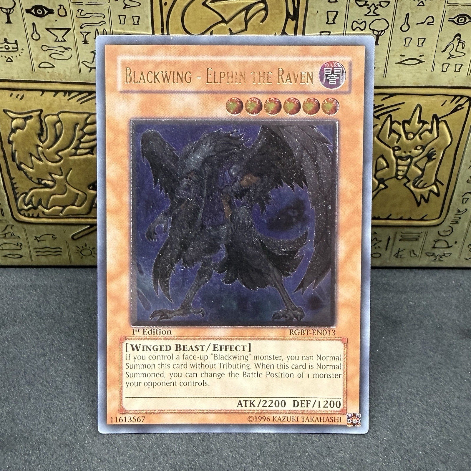 Yugioh Blackwing Elphin the Raven RGBT-EN013 Ultimate Rare 1st Edition NM