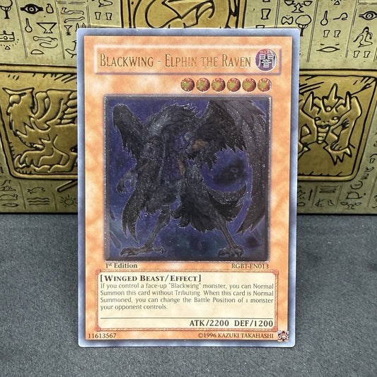 Yugioh Blackwing Elphin the Raven RGBT-EN013 Ultimate Rare 1st Edition NM