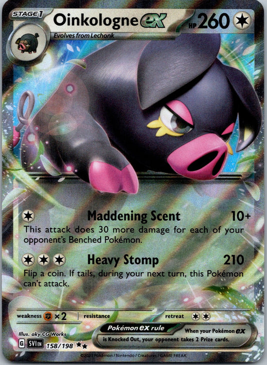 Pokemon Oinkologne ex 158/198 Double Rare NM