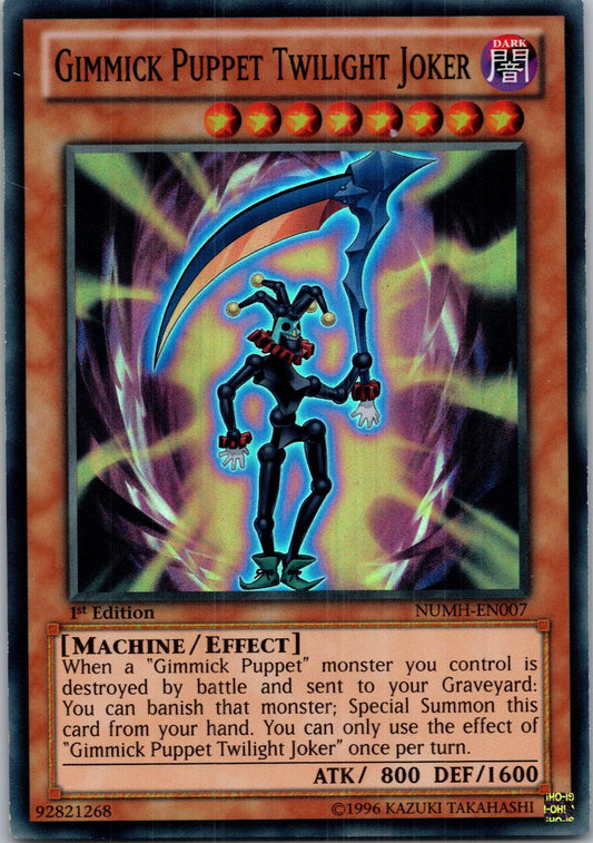 Yugioh Gimmick Puppet Twilight Joker NUMH-EN007 1st Edition Super Rare NM