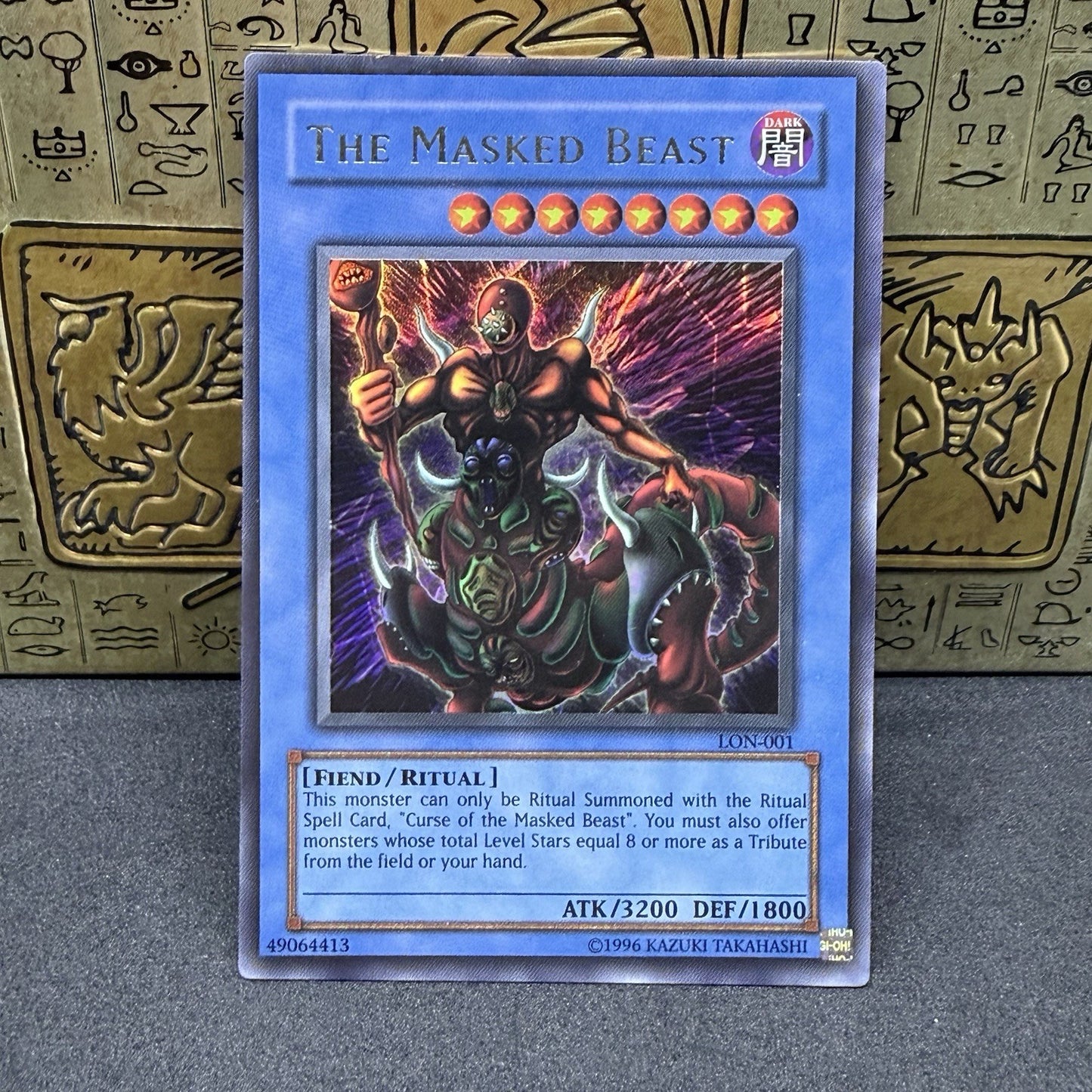 Yugioh The Masked Beast LON-001 Ultra Rare NM