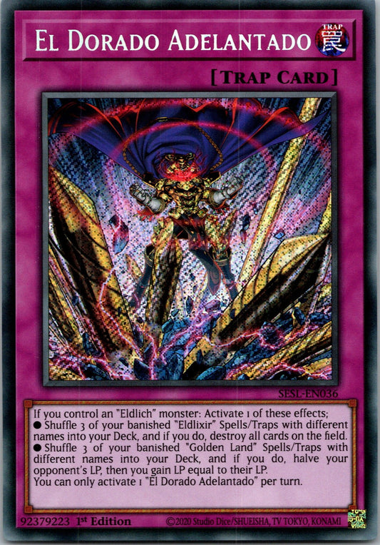 Yugioh El Dorado Adelantado SESL-EN036 1st Edition Secret Rare NM