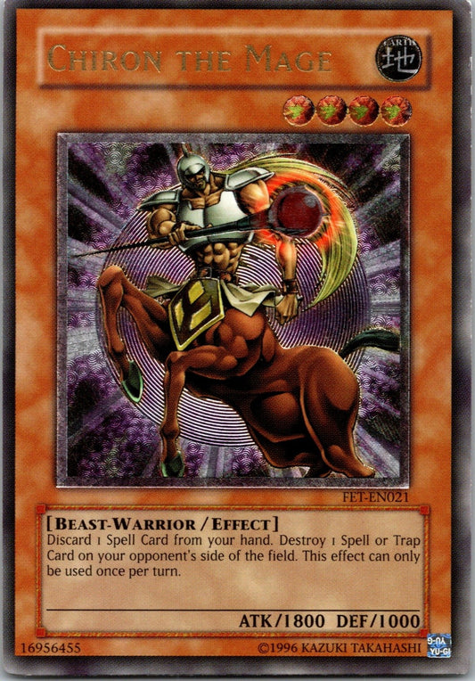 Yugioh Chiron the Mage FET-EN021 Ultimate Rare NM