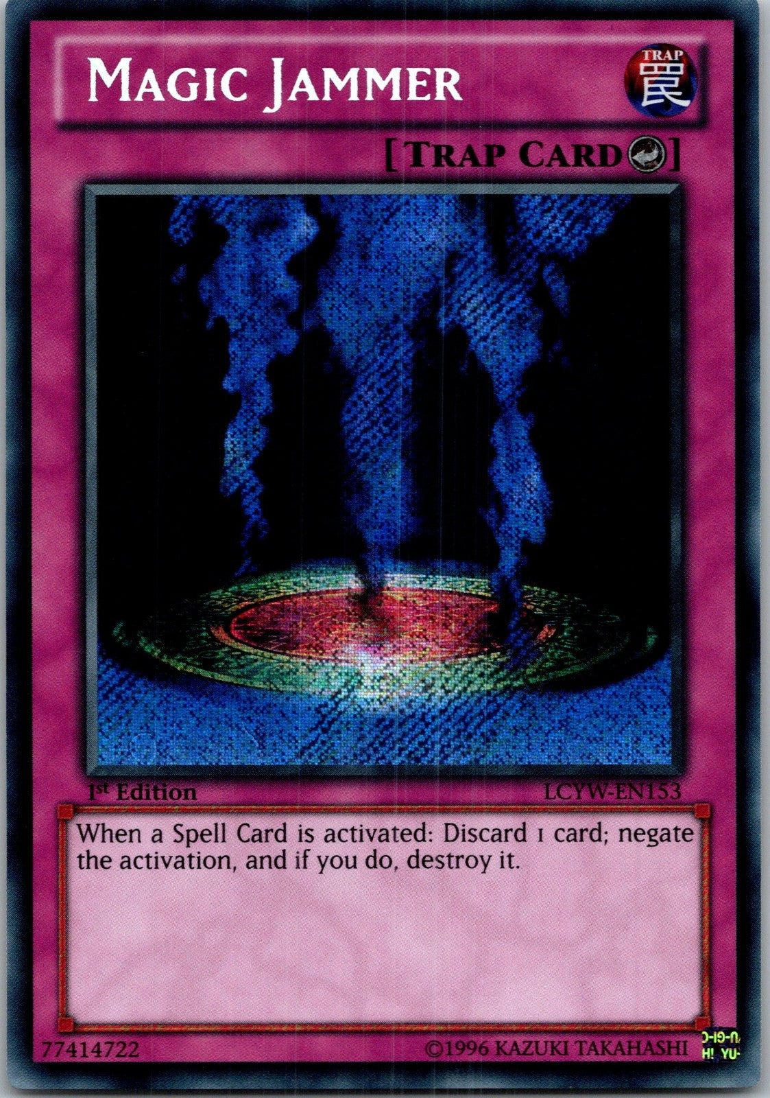 Yugioh Magic Jammer LCYW-EN153 1st Edition Secret Rare NM