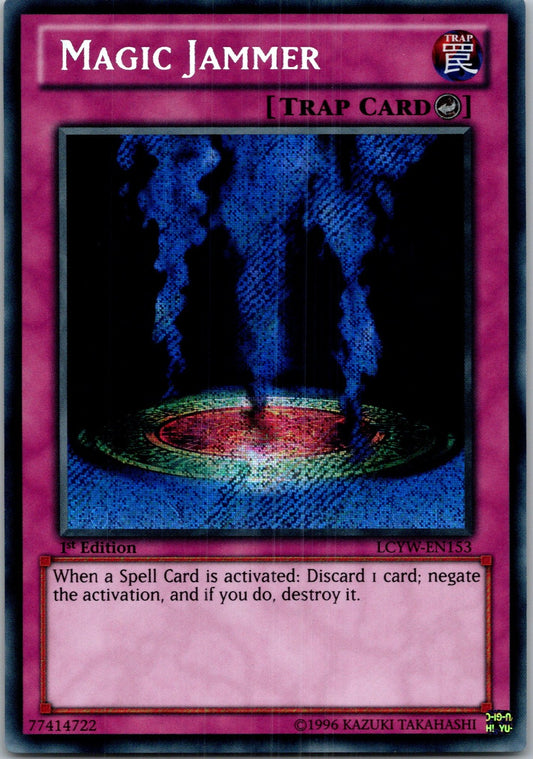 Yugioh Magic Jammer LCYW-EN153 1st Edition Secret Rare NM