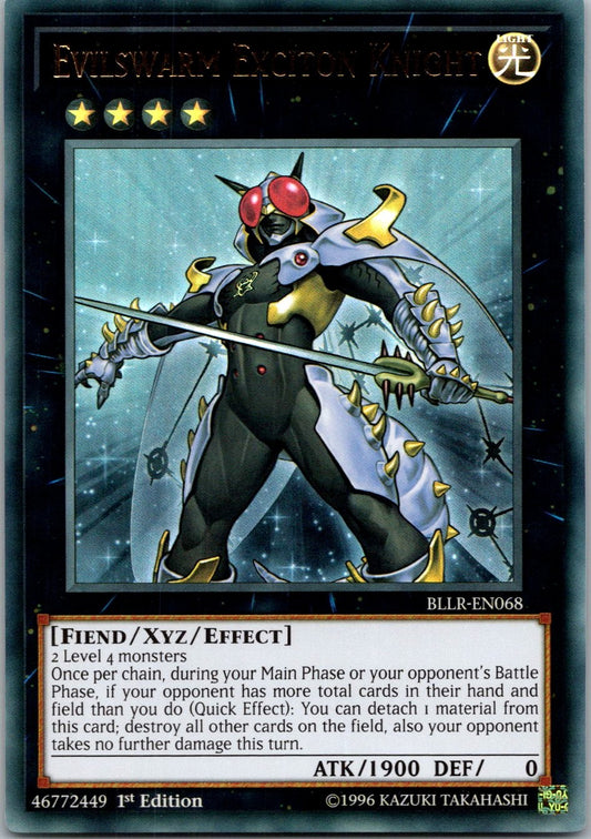 Yugioh Evilswarm Exciton Knight BLLR-EN068 1st Edition Ultra Rare NM