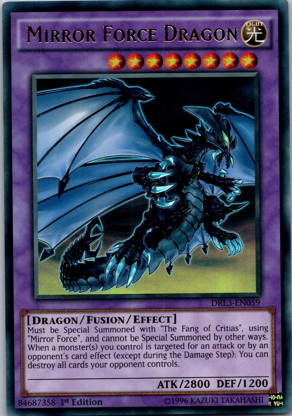 Yugioh Mirror Force Dragon DRL3-EN059 1st Edition Ultra Rare NM