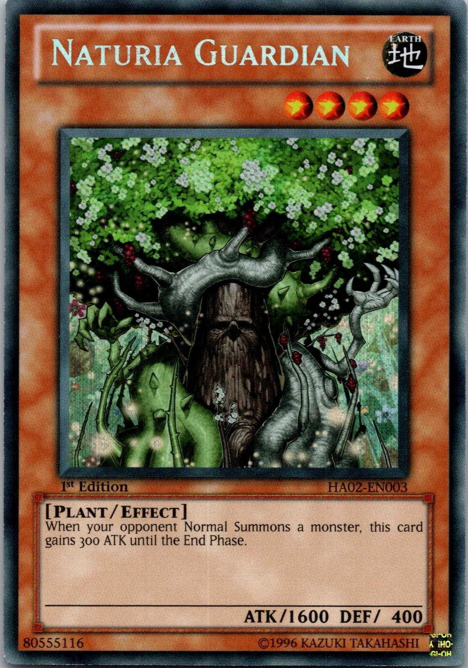 Yugioh Naturia Guardian HA02-EN003 1st Edition Secret Rare NM