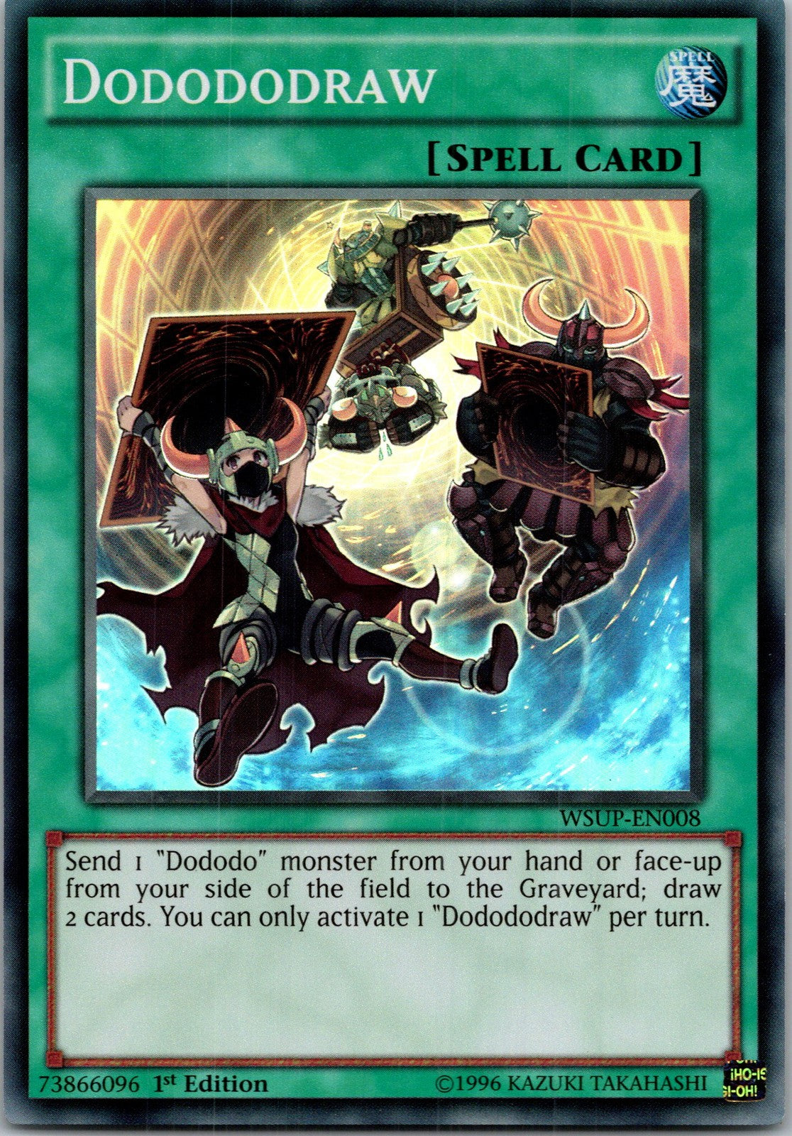 Yugioh Dodododraw WSUP-EN008 1st Edition Super Rare NM