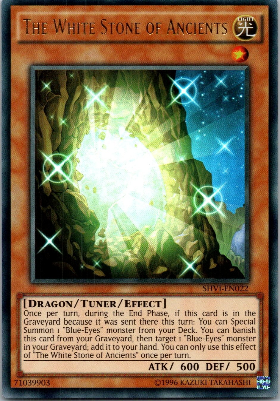 Yugioh The White Stone of Ancients SHVI-EN022 Ultra Rare NM