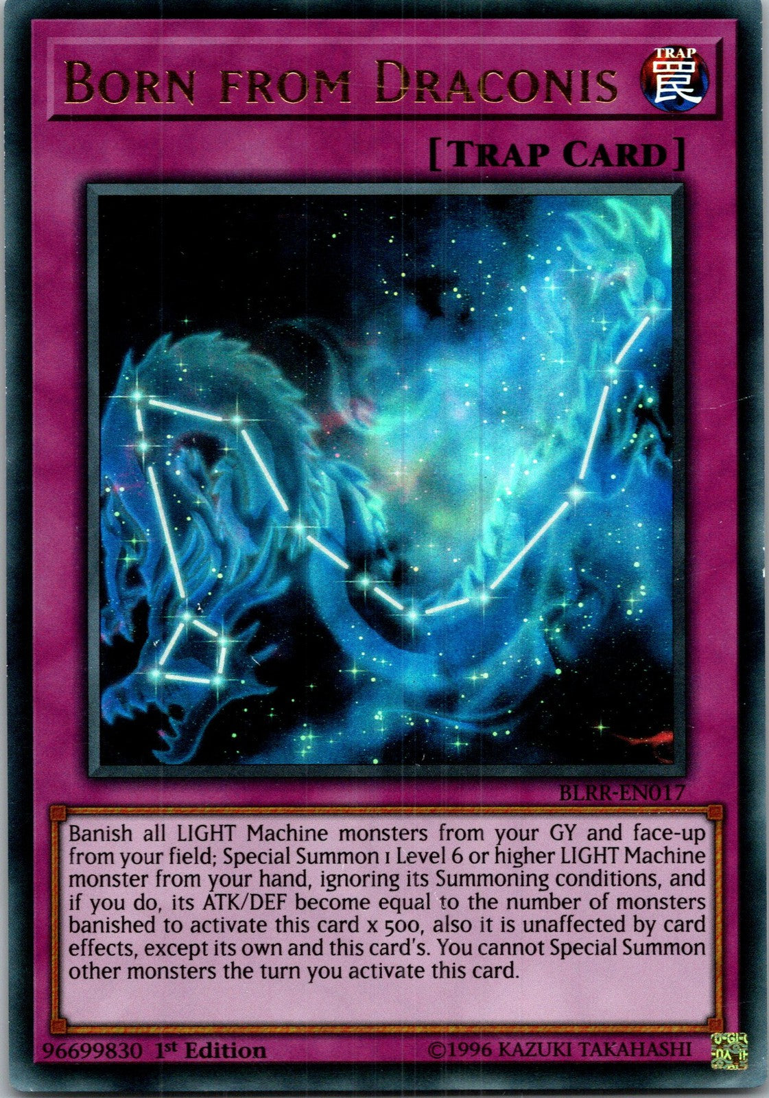 Yugioh Born from Draconis BLRR-EN017 1st Edition Ultra Rare NM